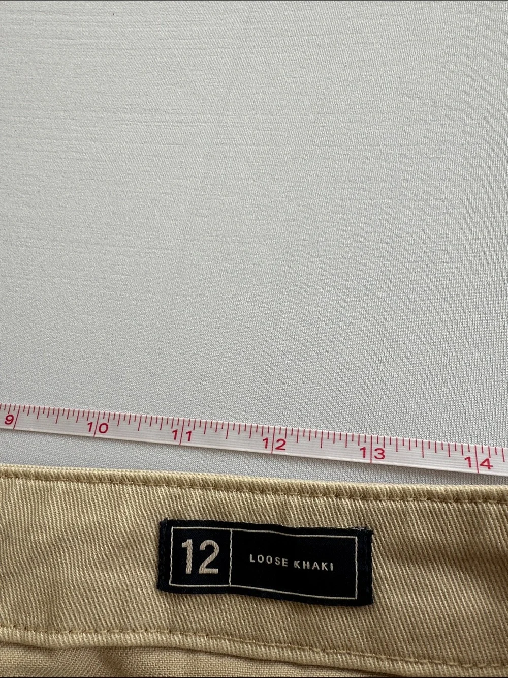 GAP Women’s Casual “Loose Khaki”Beige Cotton Chino Pants Size 12